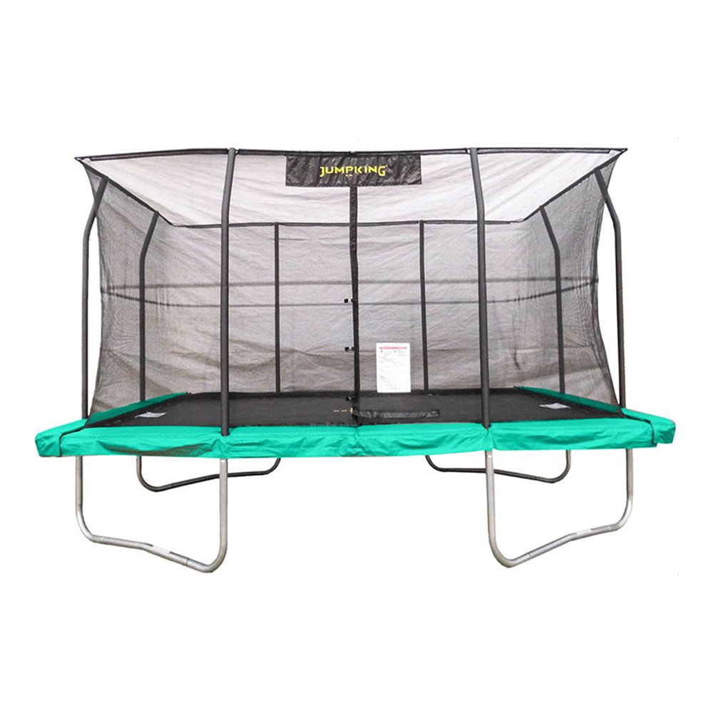 JumpKing 10 x 14 Foot Rectangular Trampoline with Safety Net Siding